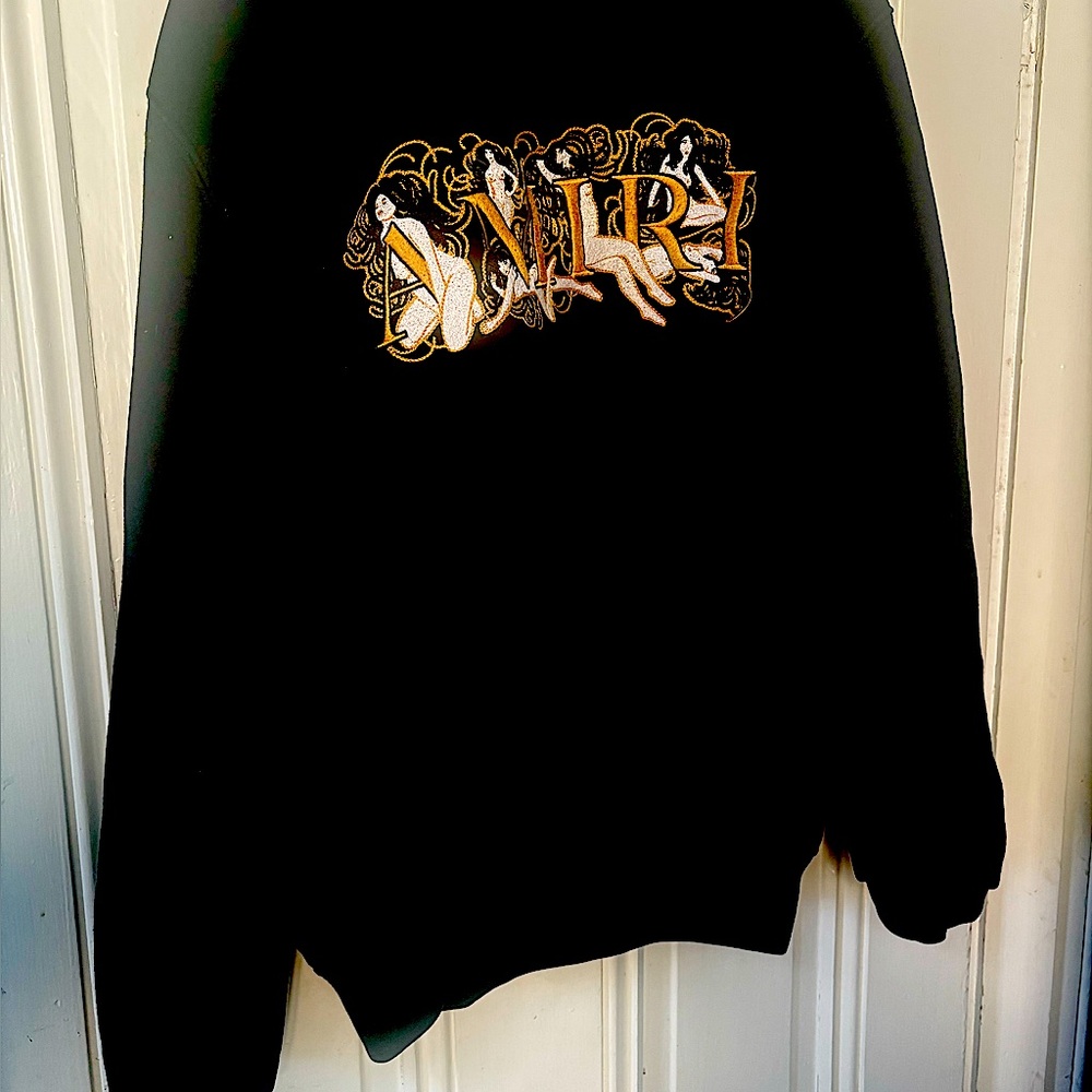 Black Graphic Sweatshirt with Bold Design